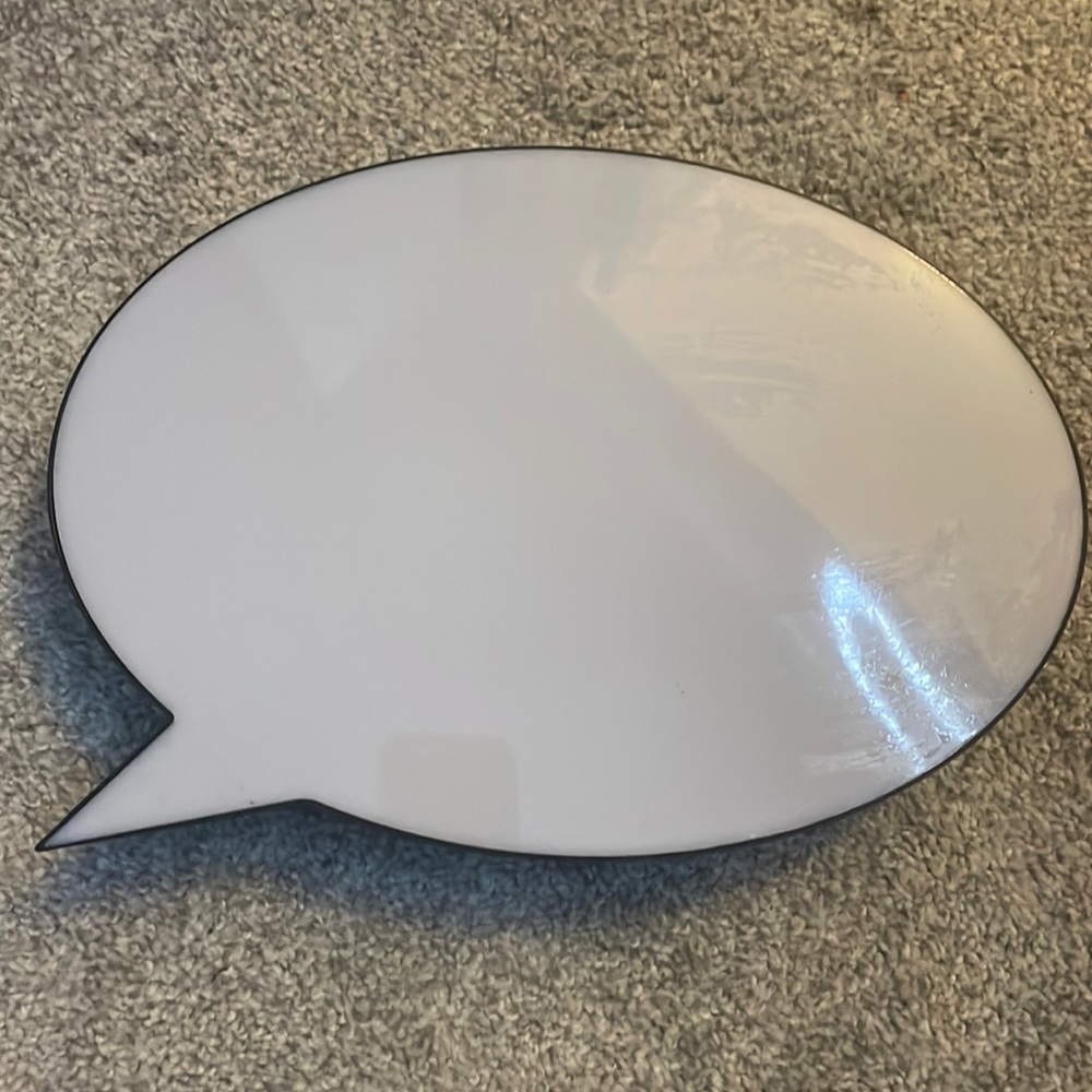 USED Speech Bubble Light Box - LED Dry Erase Message Board wall decor